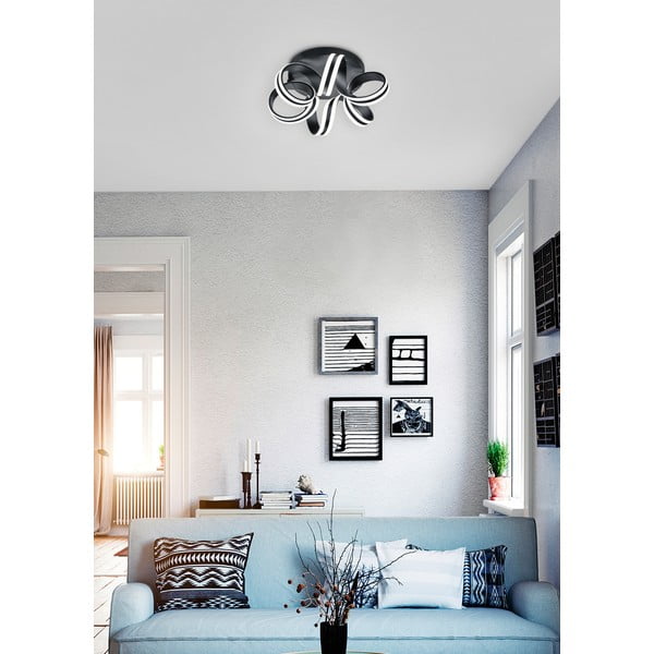 Črna LED stropna svetilka Carrera – Trio-image-1