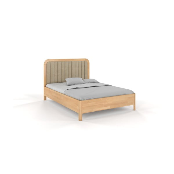 Zakonska postelja iz masivne bukve 160x200 cm v naravni barvi/svetlo rjava Modena – Skandica
