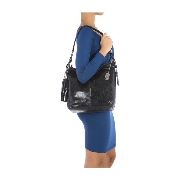 Usnjena torbica Hobo Navy-image-3