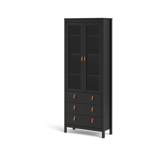 Črna vitrina 78x199 cm Madrid – Tvilum-image-3