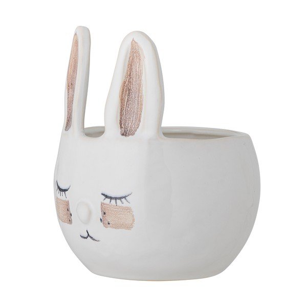 Lončen ročno poslikan okrasni cvetlični lonec ø 15 cm Villja – Bloomingville Mini-image-2