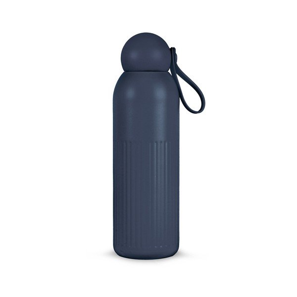 Modra termovka s slamico iz nerjavečega jekla 500 ml Tekla – Sagaform