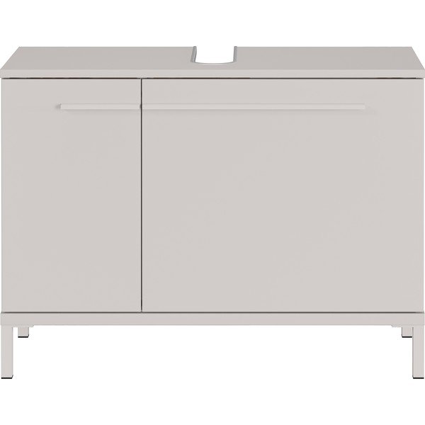 Kremno bela omarica za pod umivalnik v mat dekorju 80x59 cm Laurino – Germania-image-3