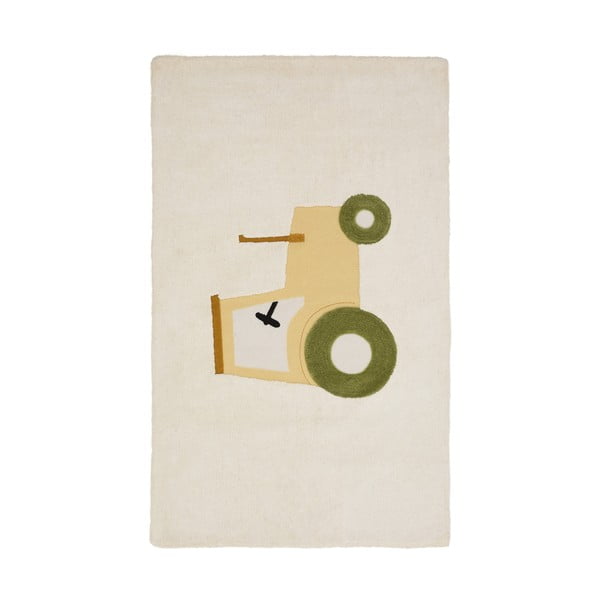 Slonokoščena bombažna otroška preproga 90x150 cm Pecky – Kave Home