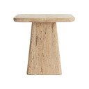 Stranska mizica s kamnito mizno ploščo 45x45 cm Kepami – Light & Living