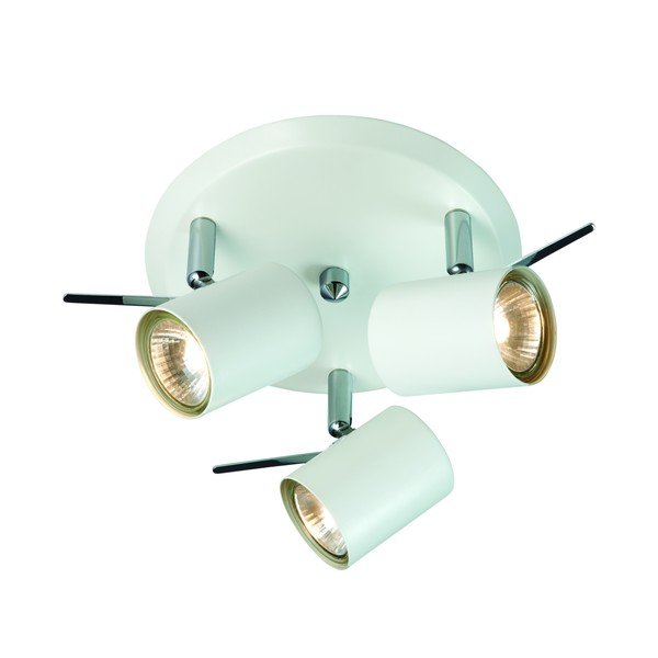 Bela stropna svetilka s kovinskim senčilom Hyssna – Markslöjd