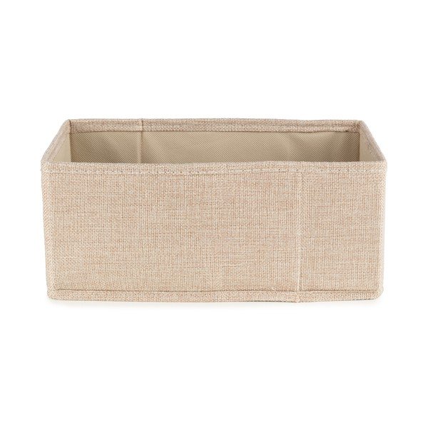Bež tekstilna škatla za shranjevanje 28x12x12 cm Sandy – Compactor-image-4