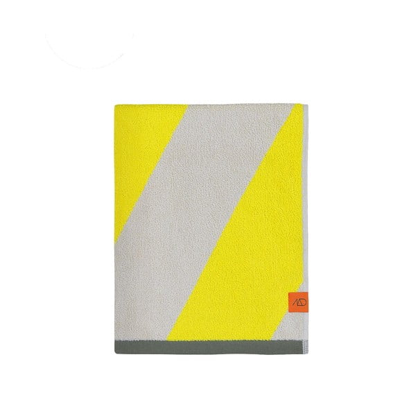 Rumene frotirne brisače iz organskega bombaža v kompletu 2 ks 40x55 cm Diagonal – Mette Ditmer Denmark