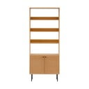 Regal v hrastovem dekorju v naravni barvi 80x200 cm Kyoto – House Nordic