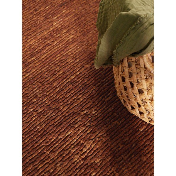 Rjava ročno tkana volnena okrogla preproga ø 200 cm Bexley Woolwich – Ted Baker-image-4