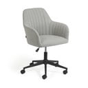 Svetlo siv pisarniški stol Kave Home Madina