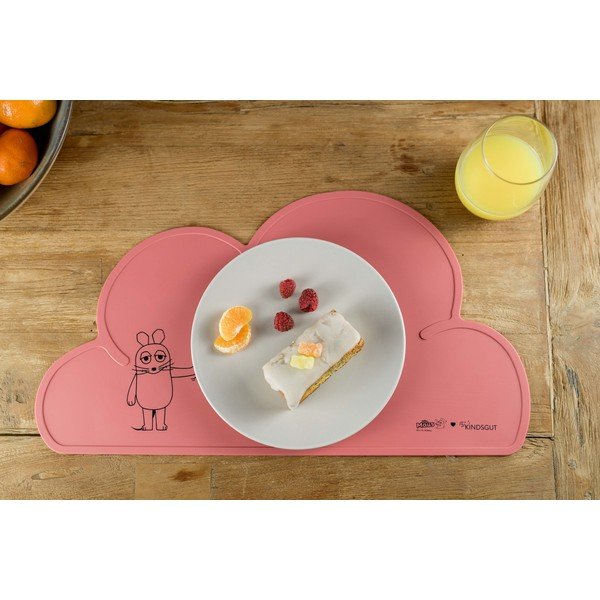 Rdeč silikonski pogrinjek Kindsgut Mouse, 49 x 27 cm-image-2