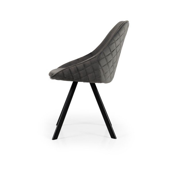 Sivi žametni jedilni stoli v kompletu 2 ks Ritz – Tenzo-image-3