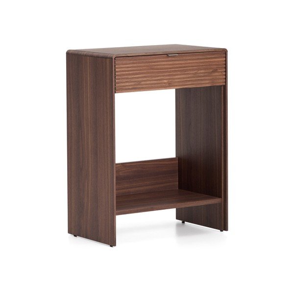 Komoda v orehovem dekorju v temni naravni barvi 60x81x37 cm Norlen – Kave Home