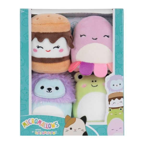 Plišaste igrače v kompletu 4 ks Micromallows 4Pack – SQUISHMALLOWS-image-1