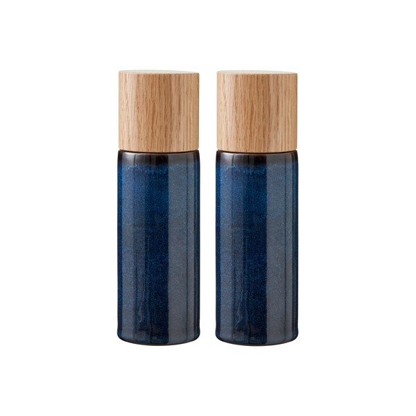 Temno moder keramičen komplet mlinčkov za poper in sol 2 ks Gastro Blue – Bitz