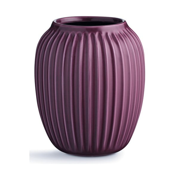 Vaza iz vijolične keramike Kähler Design Hammershoi, višina 20 cm