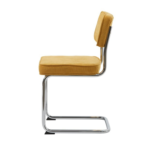 Rumen jedilni stol iz rebrastega žameta Rupert – Unique Furniture-image-4