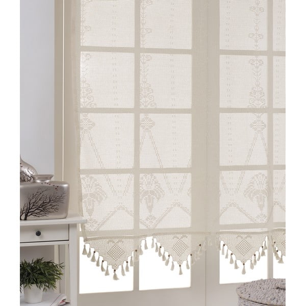 Kremno bela prosojna zavesa 250x200 cm Authentic – Oyo Concept