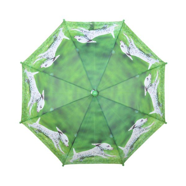 Zeleni dežnik s potiskom mladička Esschert Design Animals-image-1