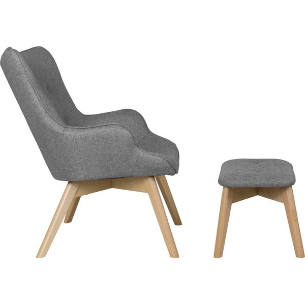 Siv fotelj z naslonjalom za noge Niko – Ropez-image-3