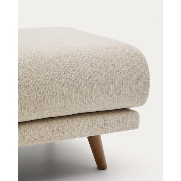 Bež tabure iz šenilje Karin – Kave Home-image-4