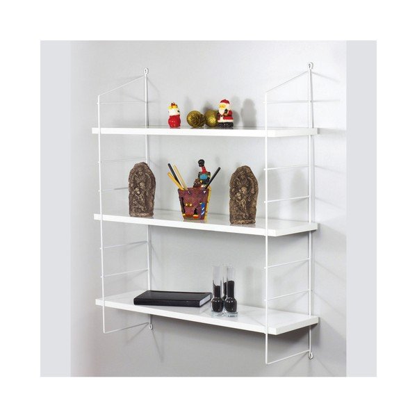 Bela stenska polica s sijajem Armon-image-1