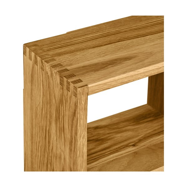 Večnivojska polica iz masivnega hrasta v naravni barvi 15 cm Townsville – House Nordic-image-4