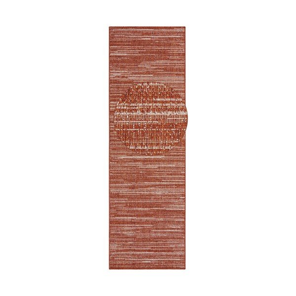 Rdeč zunanji tekač 350x80 cm Gemini - Elle Decoration