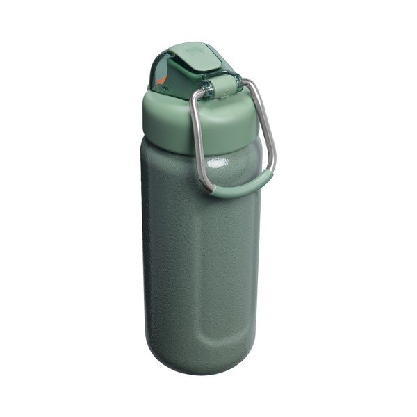 Zelena steklenica za vodo za na pot iz nerjavečega jekla 470 ml Wellspring Bottle Hammertone Green – Stanley-image-2