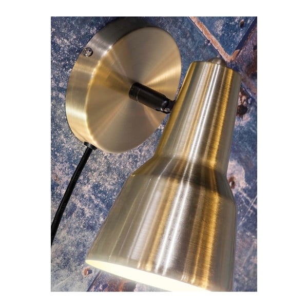 Stenska svetilka v zlati barvi ø 22 cm Valencia – it's about RoMi-image-1