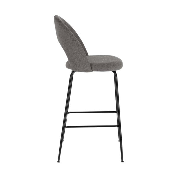 Sivi barski stoli v kompletu 4 ks (višina sedeža 63 cm) Mahalia – Kave Home-image-3