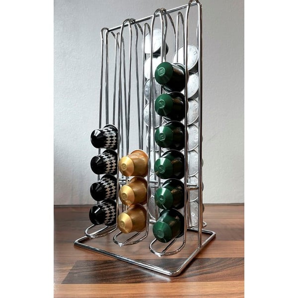 Stojalo za kapsule v srebrni barvi – Household Pleasure-image-1