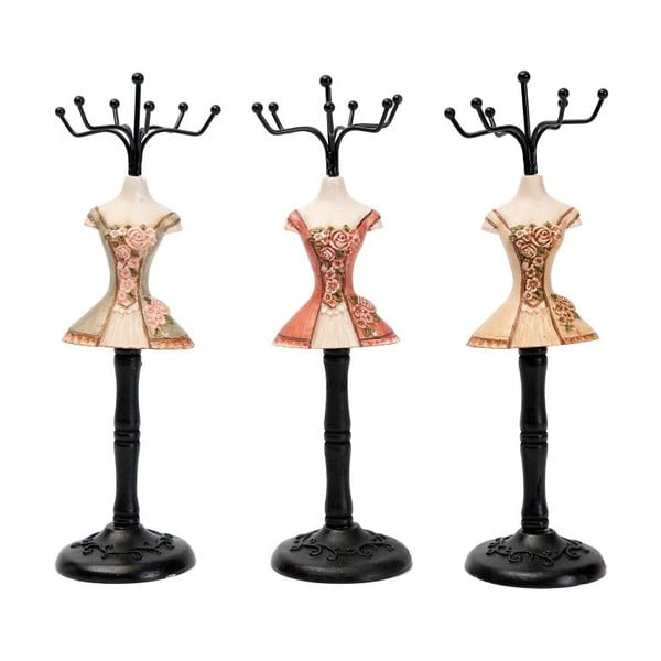 Komplet 3 dekorativnih figuric Antic Line Rose Dress