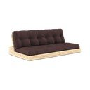 Temno rjava raztegljiva sedežna garnitura 196 cm Base – Karup Design