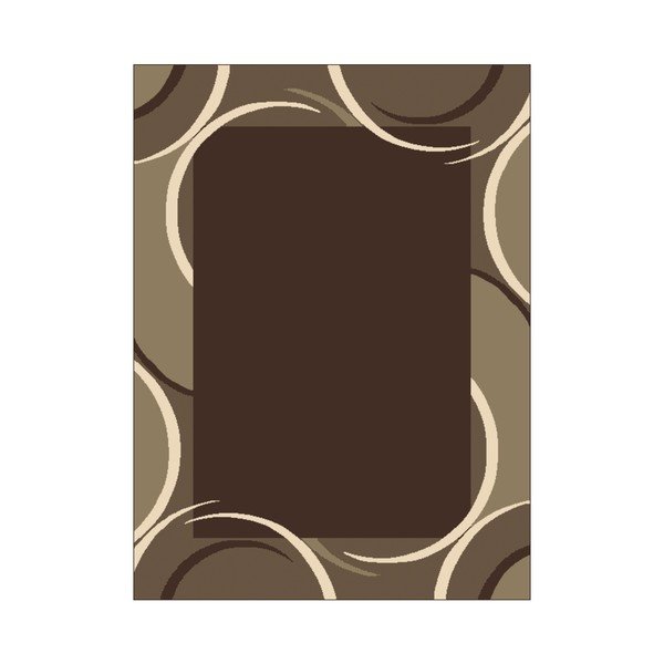 Rjava preproga z bež detajli Hanse Home Prime Pile, 60 x 110 cm