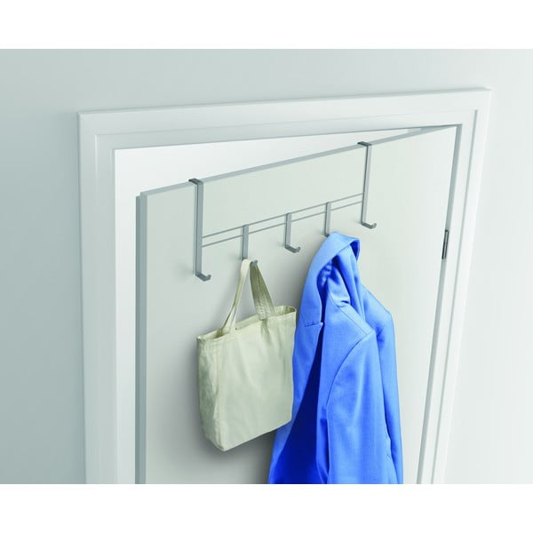 Kovinski obešalnik za vrata v srebrni barvi 38 cm - Metaltex-image-1