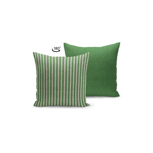 Zeleno-bež prevleka za okrasno blazino Kate Louise Stripes, 45 x 45 cm-image-1