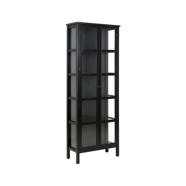 Actona Eton črna vitrina, višina 210 cm-image-1