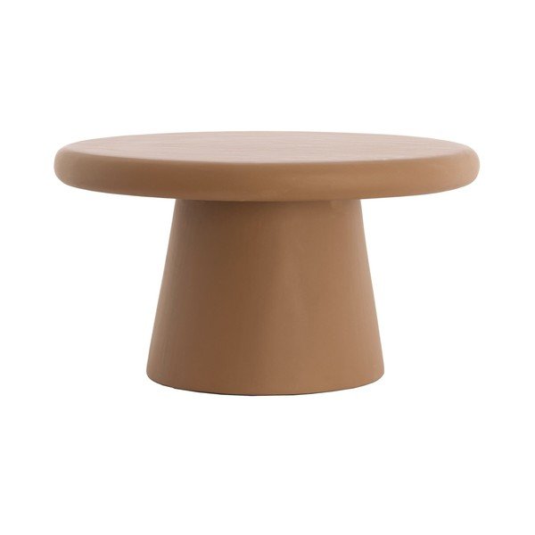 Okrogla klubska mizica v barvi terakote ø 70 cm Kulona – Light & Living