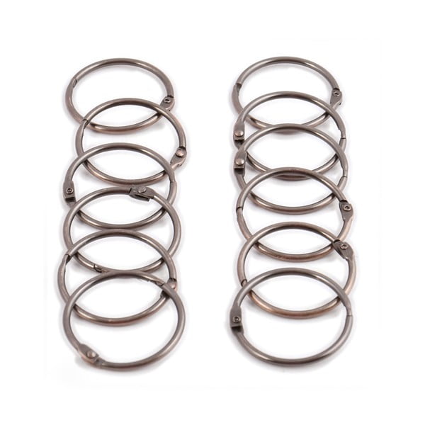 Bakreni obročki za tuš zavese v kompletu 12 ks Ringo Small – Spirella-image-3