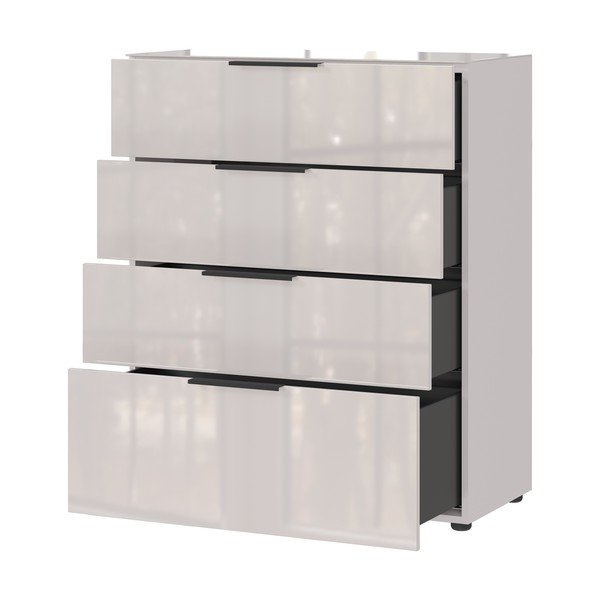 Kremno bela visoka komoda 83x102 cm Oakland – Germania-image-3