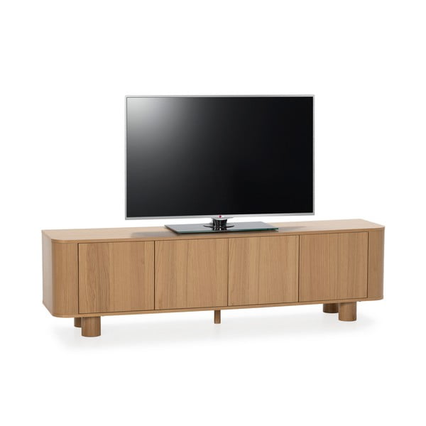 TV omarica v hrastovem dekorju v naravni barvi 180x50,5x40 cm Padoc – MOME-image-4