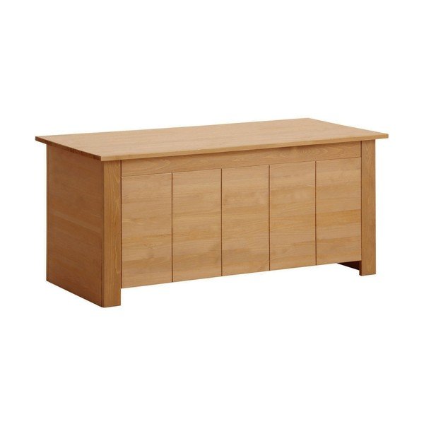 Skrinja iz masivnega bora v naravni barvi 100x45 cm Bertram – Støraa-image-1