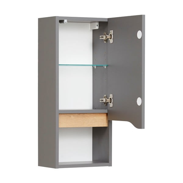 Siva stenska kopalniška omarica 30x70 cm Set 357 - Pelipal-image-2