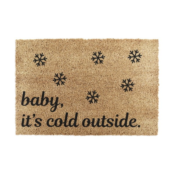 Predpražnik z božičnim motivom iz kokosovih vlaken 40x60 cm Baby It's Cold Outside – Artsy Doormats