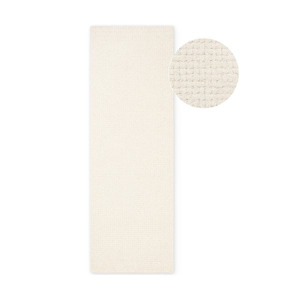 Kremno bel volnen tekač 80x250 cm Eloise – Hanse Home