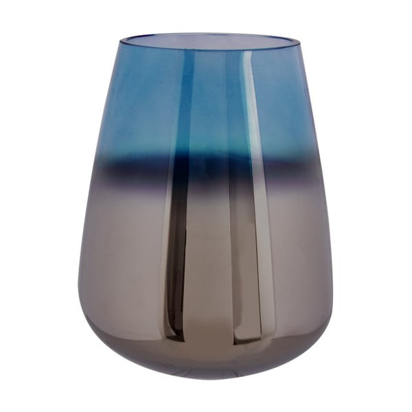 Vaza iz modrega stekla PT LIVING Naoljena, višina 23 cm