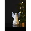 Bela keramična LED božična svetlobna dekoracija Star Trading Vinter, višina 18 cm