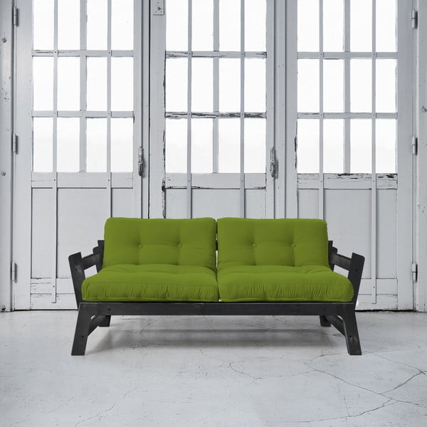 Raztegljiv kavč Karup Step Black/Lime-image-1